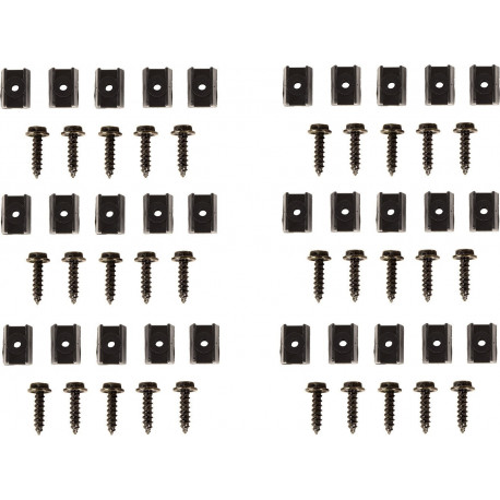 elargisseur d'aile Kit fixation, 87-95 Jeep Wrangler YJ