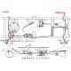 flexible de frein avant, 41-71 Jeep Willys MB M38 M38A1 CJ2A CJ3A CJ3B CJ5 CJ6 & Hotchkiss M201