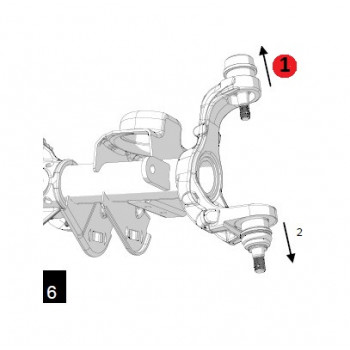 rotule de pivot superieur, 07-18 Jeep Wrangler JK