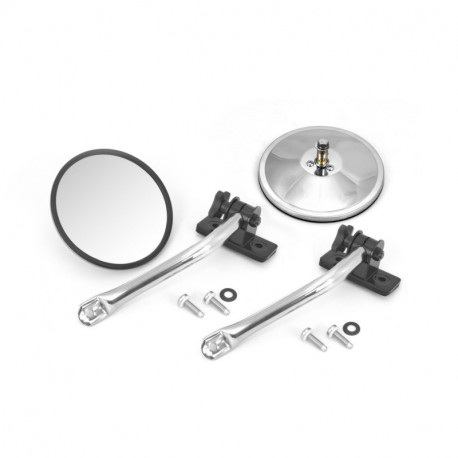 retroviseur inox kit, 97-18 Jeep Wrangler TJ JK