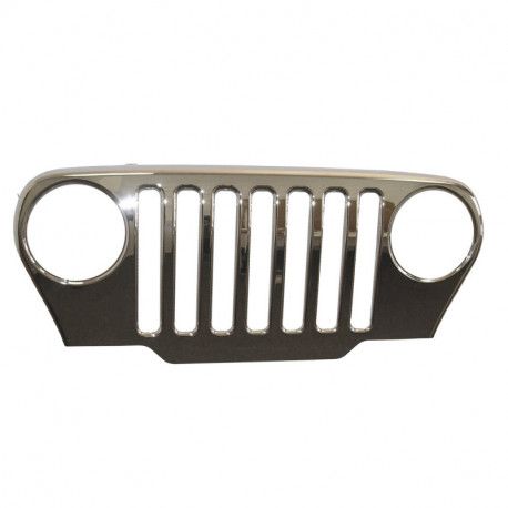 grille applique de calandre chromee, 97-06 Jeep Wrangler