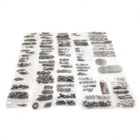 visserie INOX de carrosserie Kit, s/hayon, 76-83 Jeep CJ5