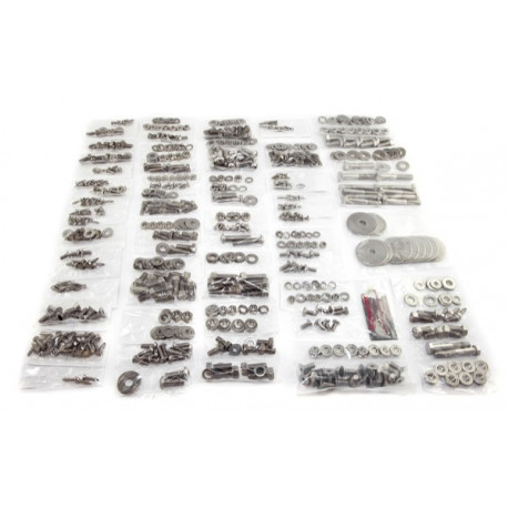 visserie INOX de carrosserie Kit, a/capotage, 76-86 Jeep CJ7