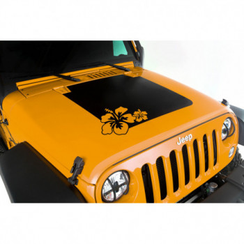 decalque de capot, Hibiscus, 07-18 Jeep Wrangler JK