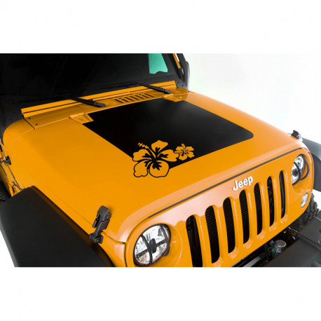 decalque de capot, Hibiscus, 07-18 Jeep Wrangler JK