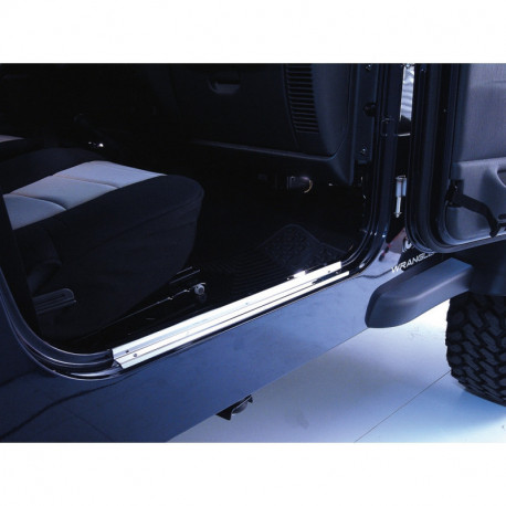 protection entree de porte INOX, 97-06 Jeep Wrangler TJ