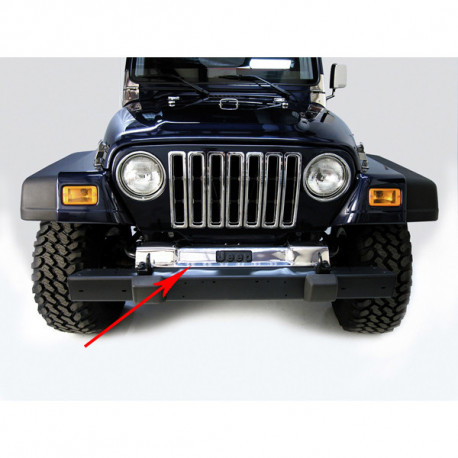 enjoliveur de chassis avant inox, 97-06 Wrangler