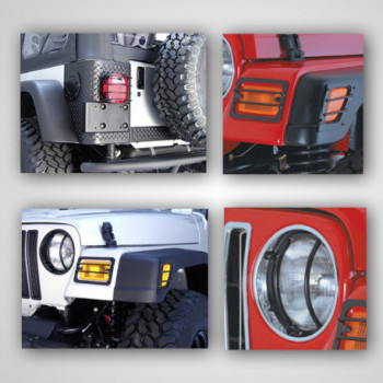 protection de feu Kit noire, 97-06 Jeep Wrangler TJ