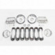 grille de protection plastic chrome 17pcs Kit, 07-17 Jeep Wrangler