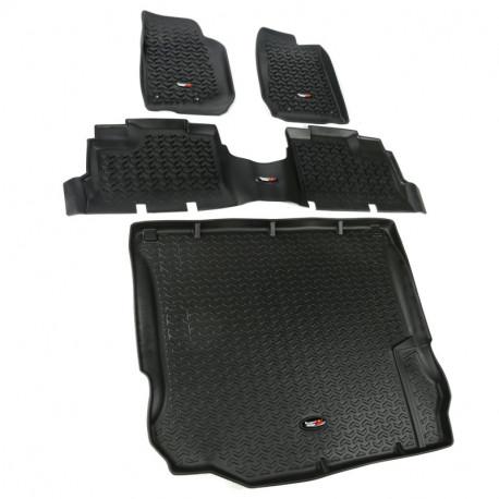 tapis noir complet kit, 11-17 Jeep Wrangler JK 4 portes