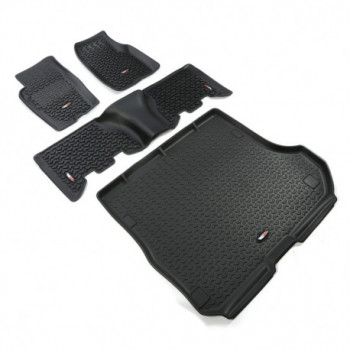 tapis avant-arriere-coffre noir, 93-98 Jeep Grand Cherokee ZJ