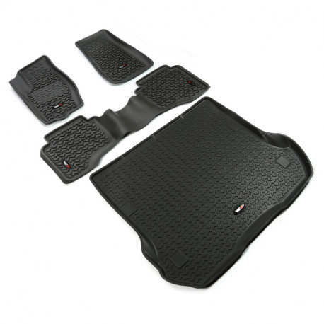 tapis avant-arriere-coffre noir, 05-10 Jeep Grand Cherokee WK  WH