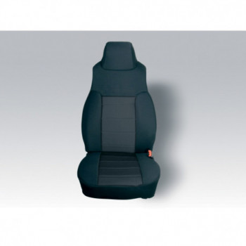 housse de siege avant neoprene noire, 91-95 Wrangler YJ