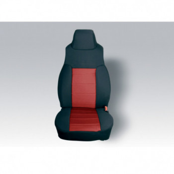 housse de siege avant neoprene rouge, 03-06 Wrangler TJ