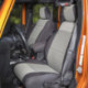 housse de siege avant neoprene noire & grise, 11-18 Jeep Wrangler JK