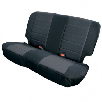 housse siege arriere neoprene noire, 03-06 Jeep Wrangler TJ