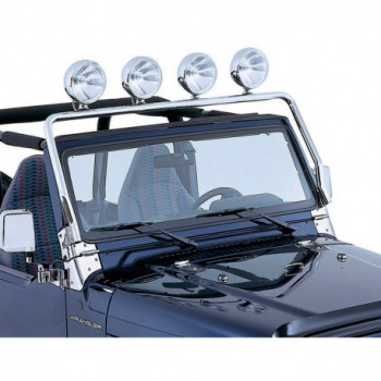 barre support de phare inox, 97-06 Jeep Wrangler TJ