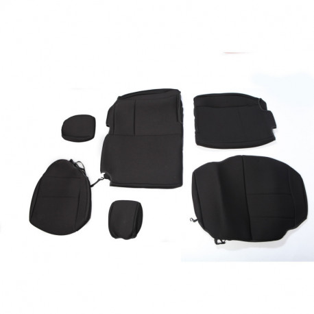 housse de siege arriere neoprene noir, 07-17 Wrangler Unl JK