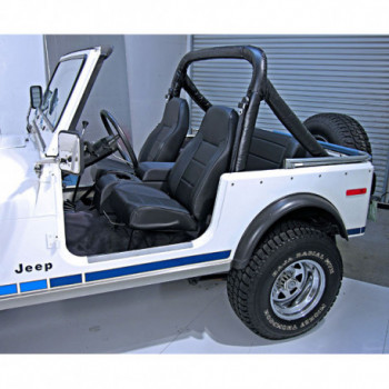 siege avant non reglable haut noir DENIM, 76-02 Jeep CJ5 CJ7 CJ8 & Wrangler YJ TJ