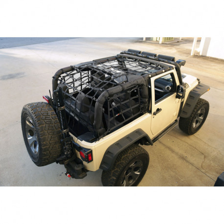 Cargo Net,noir, 2 portes, 07-17 Jeep Wrangler