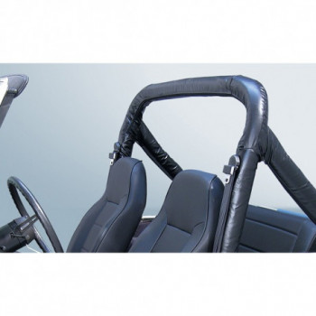 housse d'arceau noire denim KIT, 78-91 Jeep CJ5 CJ7 & Wrangler YJ