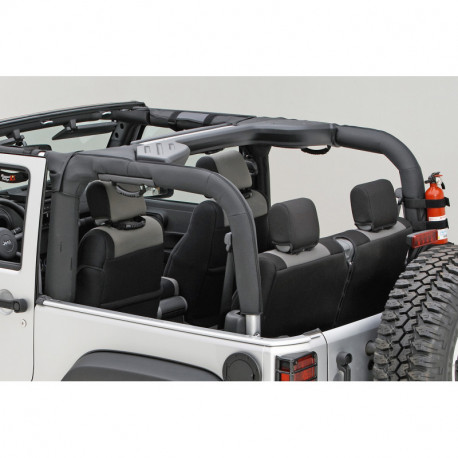 housse d'arceau Polyester noire, 07-18 Jeep Wrangler JK 2 portes