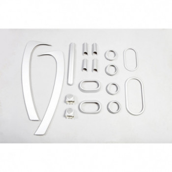 enjoliveur baguette argent kit 07-10 JK