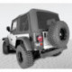 XHD Sailcoth capote de remplacement noire a/vitres teintées, 97-06 Jeep TJ