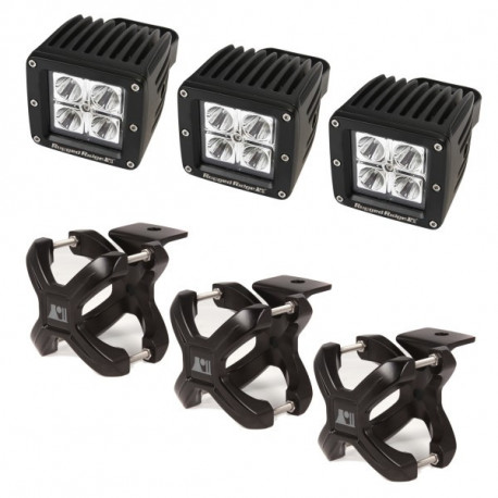 fixation en X large et lampe LED Kit, Black, 3-Pc.