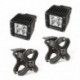 fixation en X petit et lampe LED Kit Text. Blk, 2-Pc